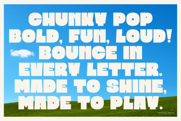 Blooby Chunky Block Font preview 2