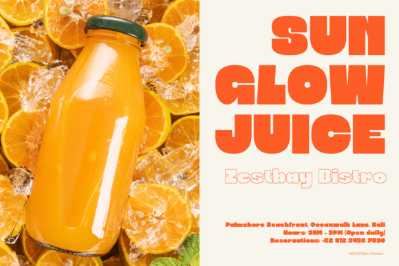 Blooby Chunky Block Font preview 4