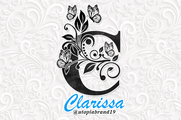 Clarissa Monogram Font preview 3