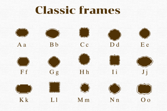 Classic Frames Font