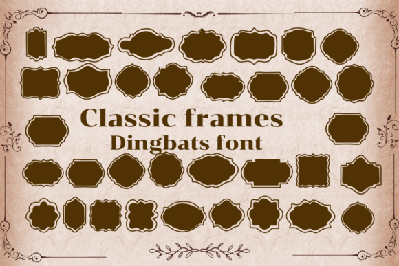 Classic Frames Font preview 4
