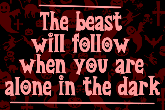 Classic Horror Font preview 2