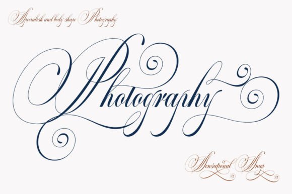 Classical Calligraphy Font preview 3