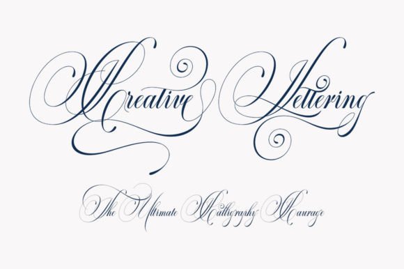 Classical Calligraphy Font preview 4