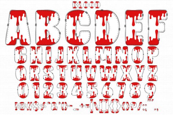 Blood Font preview 2