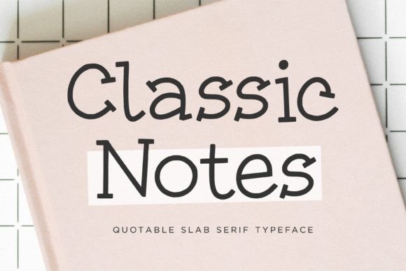 Classic Notes Font preview 4