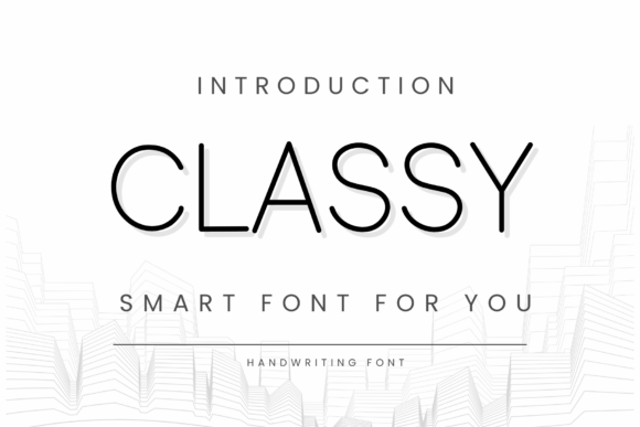 Classy Font preview 2