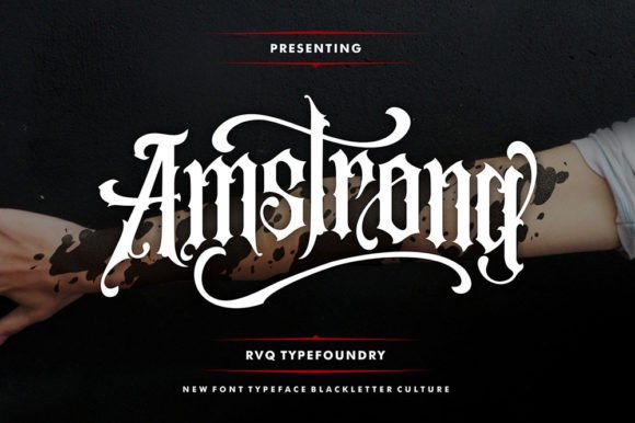 Amstrong Font preview 2