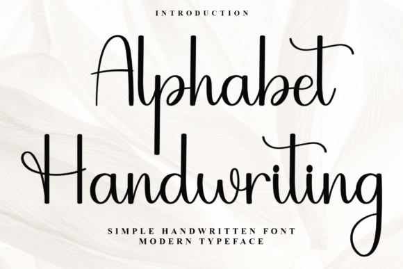 Alphabet Handwriting Font