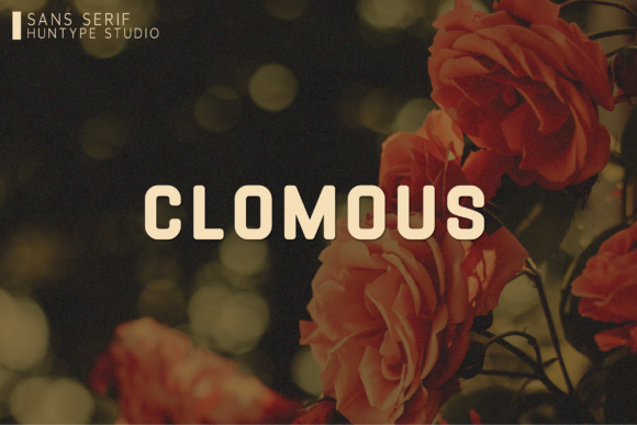 Clomous Font preview 2