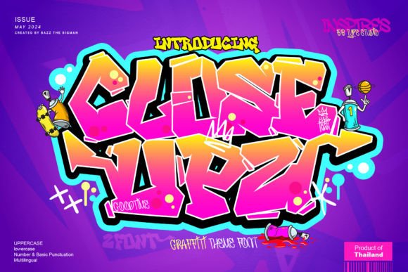 Close Upz Font preview 3