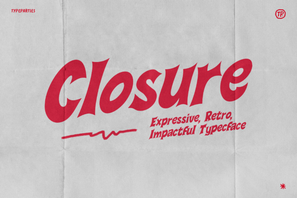 Closure Font preview 4