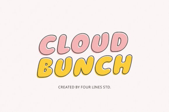 Cloud Bunch Font Cloud Bunch Font