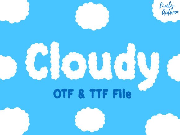 Cloudy Font