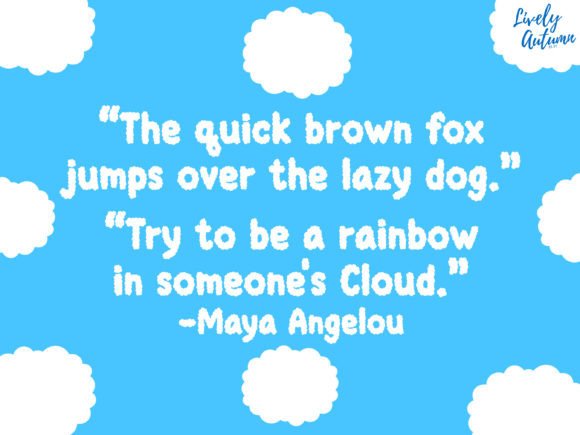 Cloudy Font preview 4