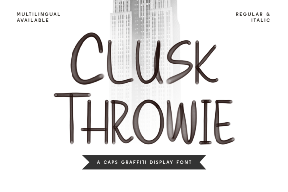 Clusk Throwie Font