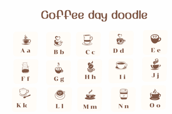 Coffee Day Doodle Font preview 2