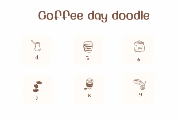 Coffee Day Doodle Font preview 4