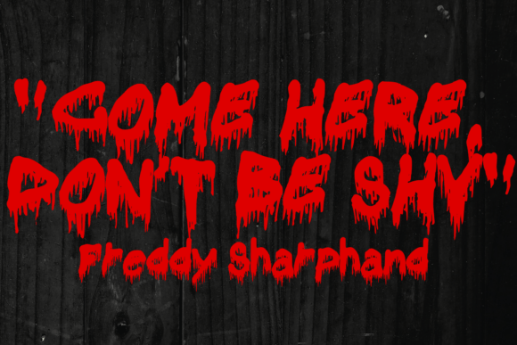 Bloody Horror Font preview 3