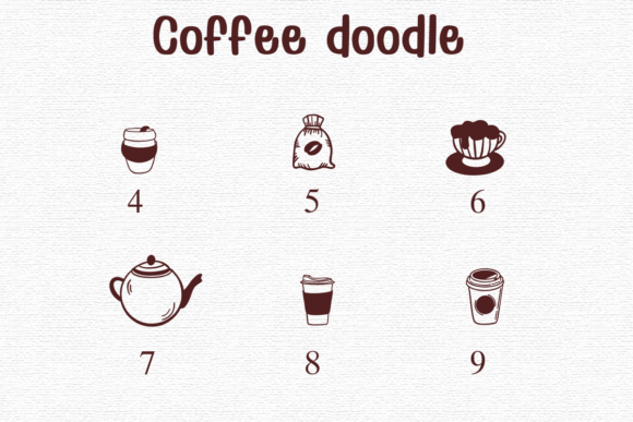 Coffee Doodle Font preview 4