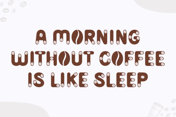 Coffee Drinks Font preview 2