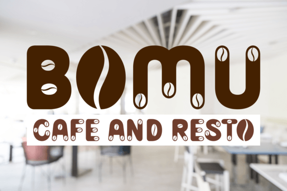 Coffee Drinks Font preview 3