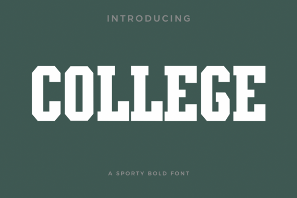 College Font preview 2