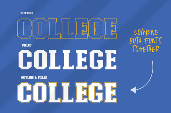 College Font preview 5