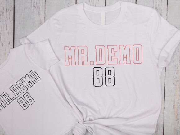 College Outline Font preview 3