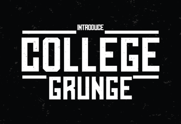College Grunge Font