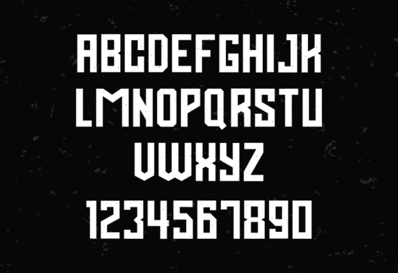 College Grunge Font preview 4