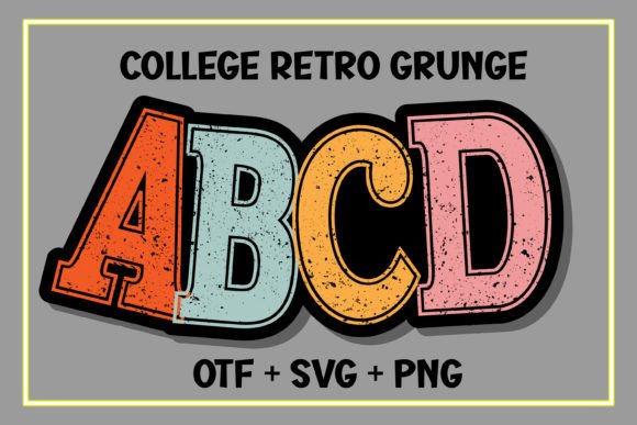 College Retro Font