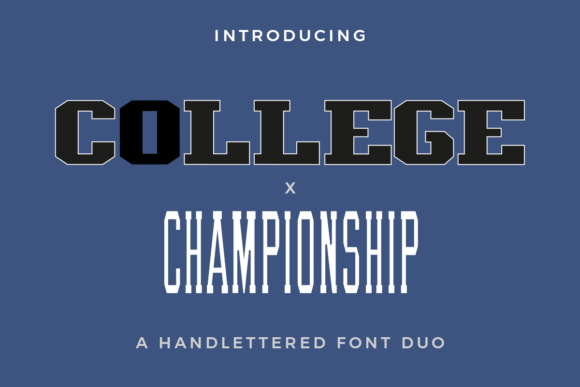 College X Championship Duo Font preview 3