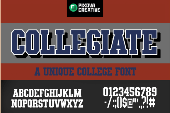 Collegiate Font preview 2