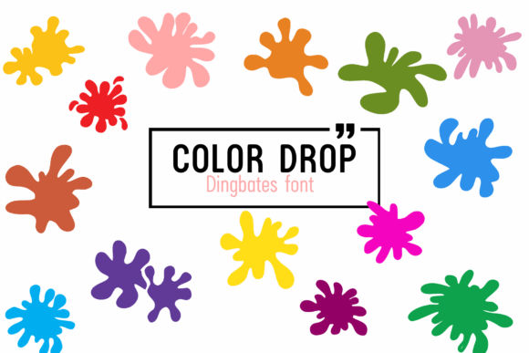 Color Drop Font