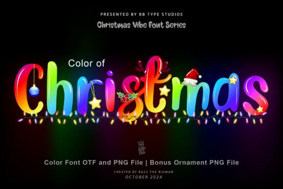 Color of Christmas Font