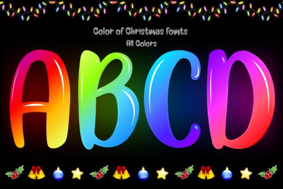 Color of Christmas Font preview 3