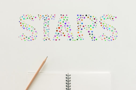 Color Stars Font preview 3