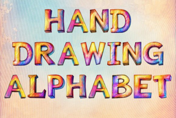 Colored Pencil Font preview 3