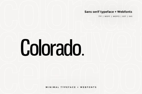 Colorado Font preview 2