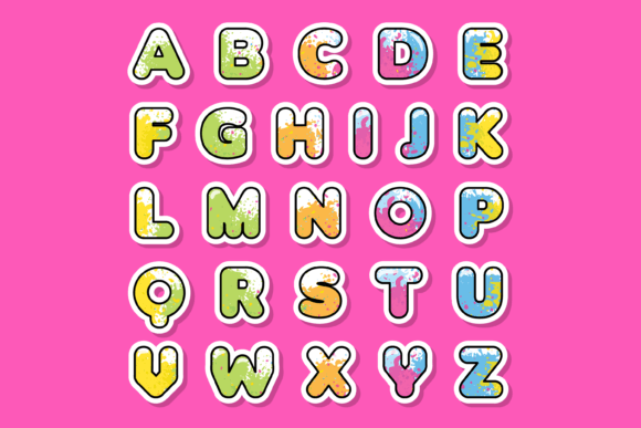 Colorful Font preview 3