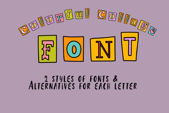 Colorful Collage Font