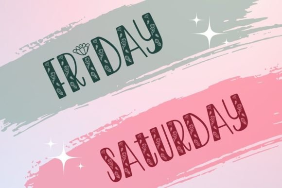 Blooming Font preview 2