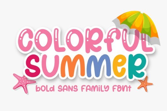 Colorful Summer Font