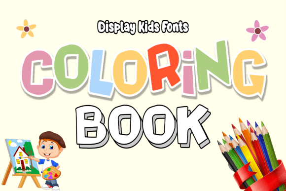 Coloring Book Font