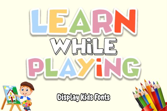 Coloring Book Font preview 4