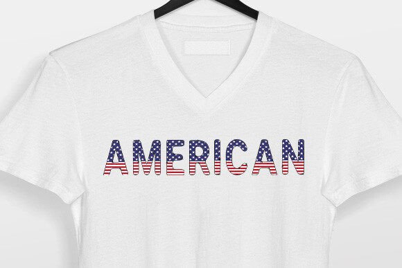 Colorful Usa Flag Font preview 4