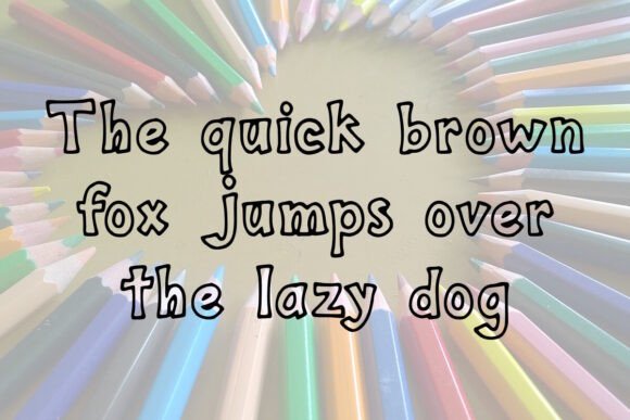 Colour Me Pretty Font preview 3