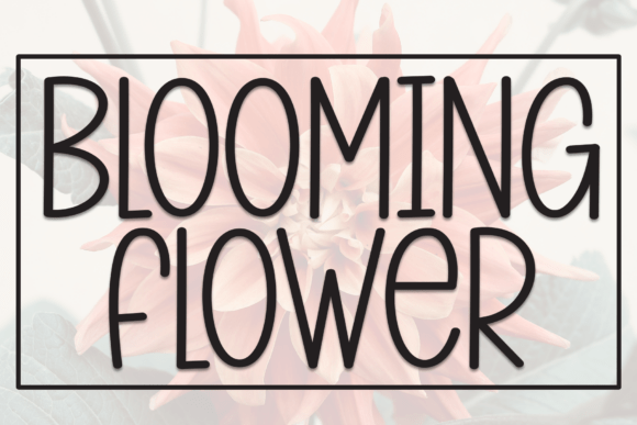 Blooming Flower Font