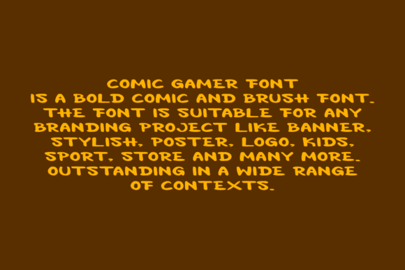 Comic Gamer Font preview 4